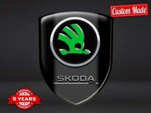 Skoda Heckscheibenaufkleber Racing Stern Exklusiv Auto